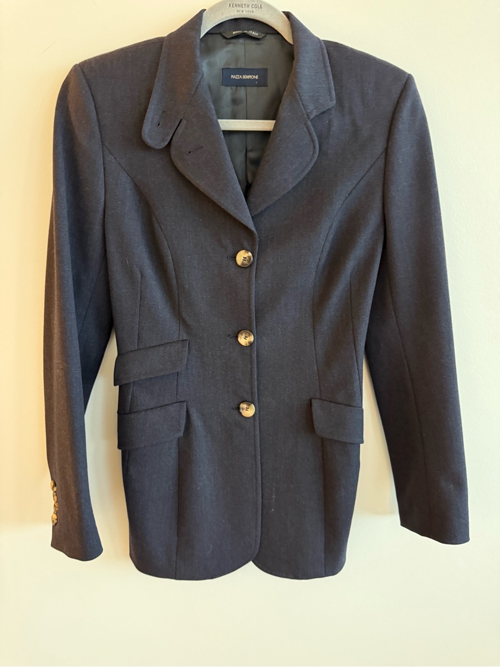 Piazza Sempione Dark Gray Tailored Blazer